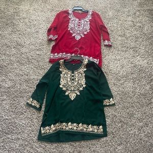 IMPORTED Indian ethnic wear kurta short (Price for BOTH)